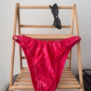 Vibrant Red Bikini Bottom